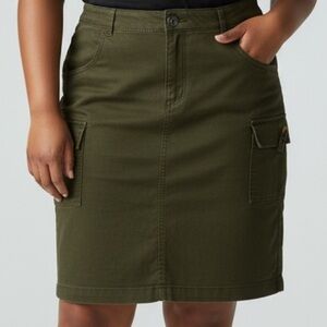 Vintage Moschino‎ Love Olive Green Skirt Sz 8